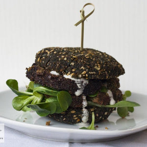 Doppio Hamburger con Polvere di Psillio e Farina di Semi di Lino