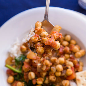 Curry vegan di ceci e spinaci