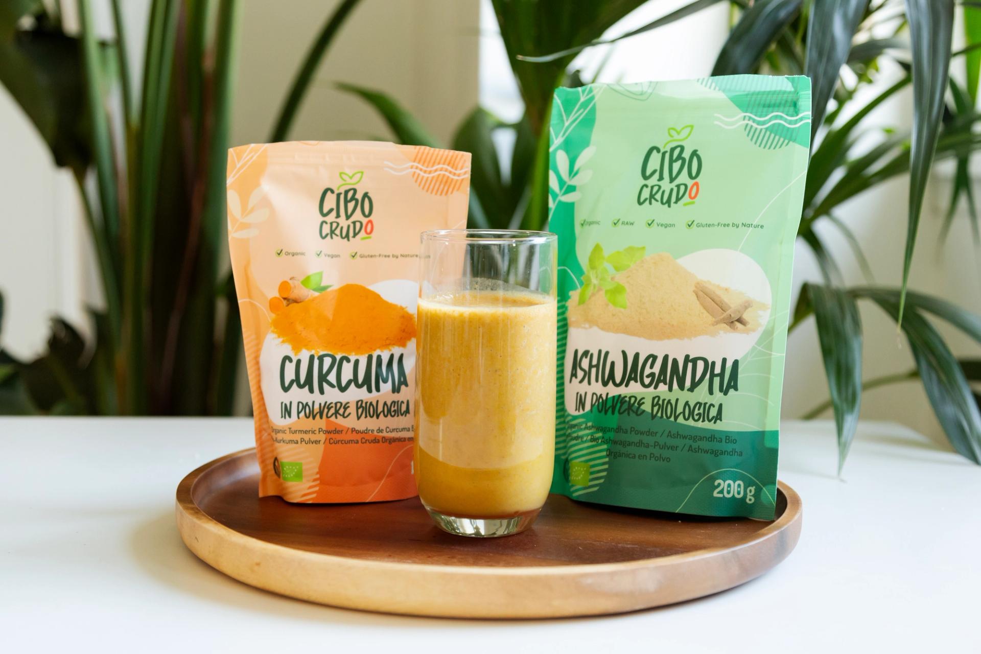 Smoothie alla Curcuma e Ashwagandha
