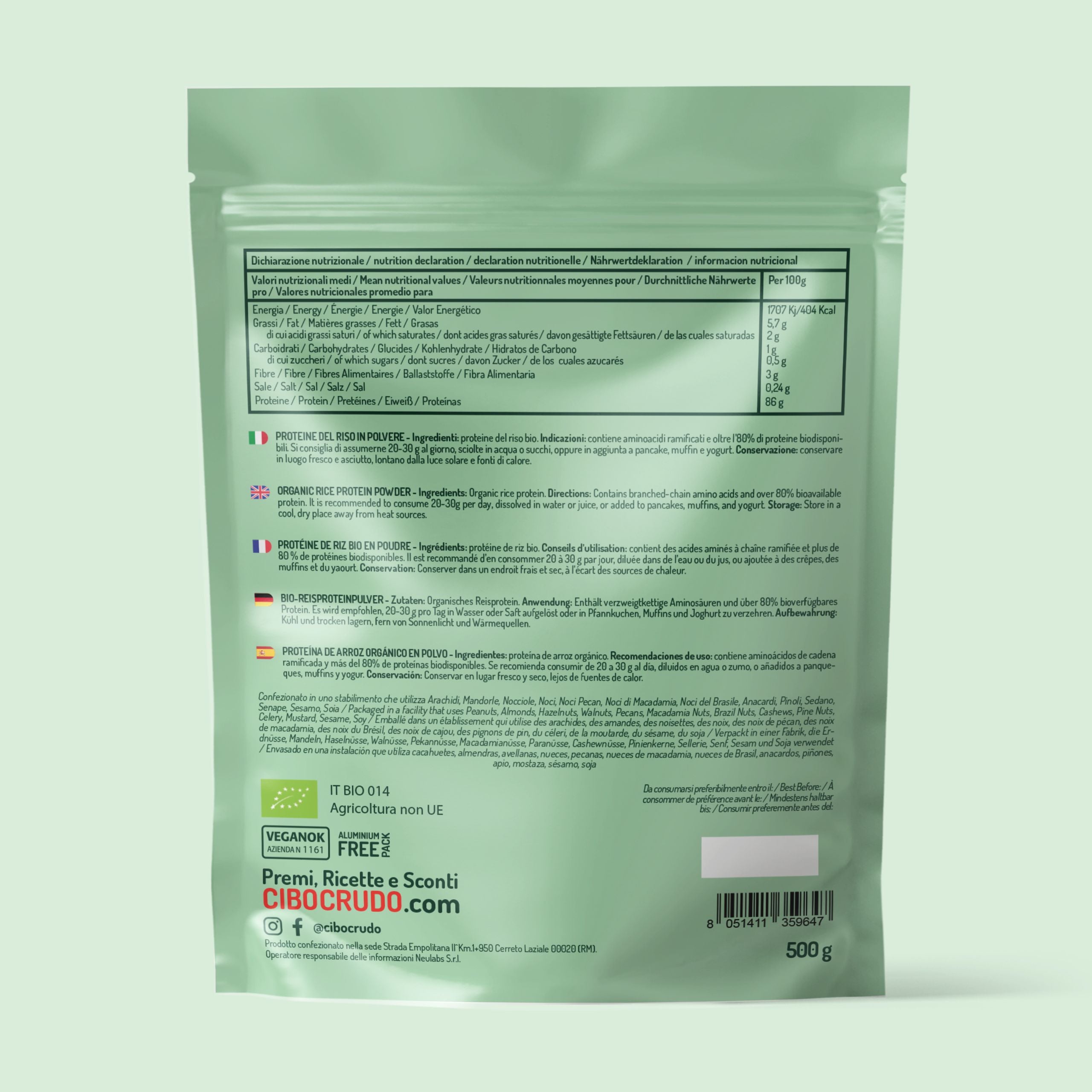 Proteine Del Riso Crude Bio 2