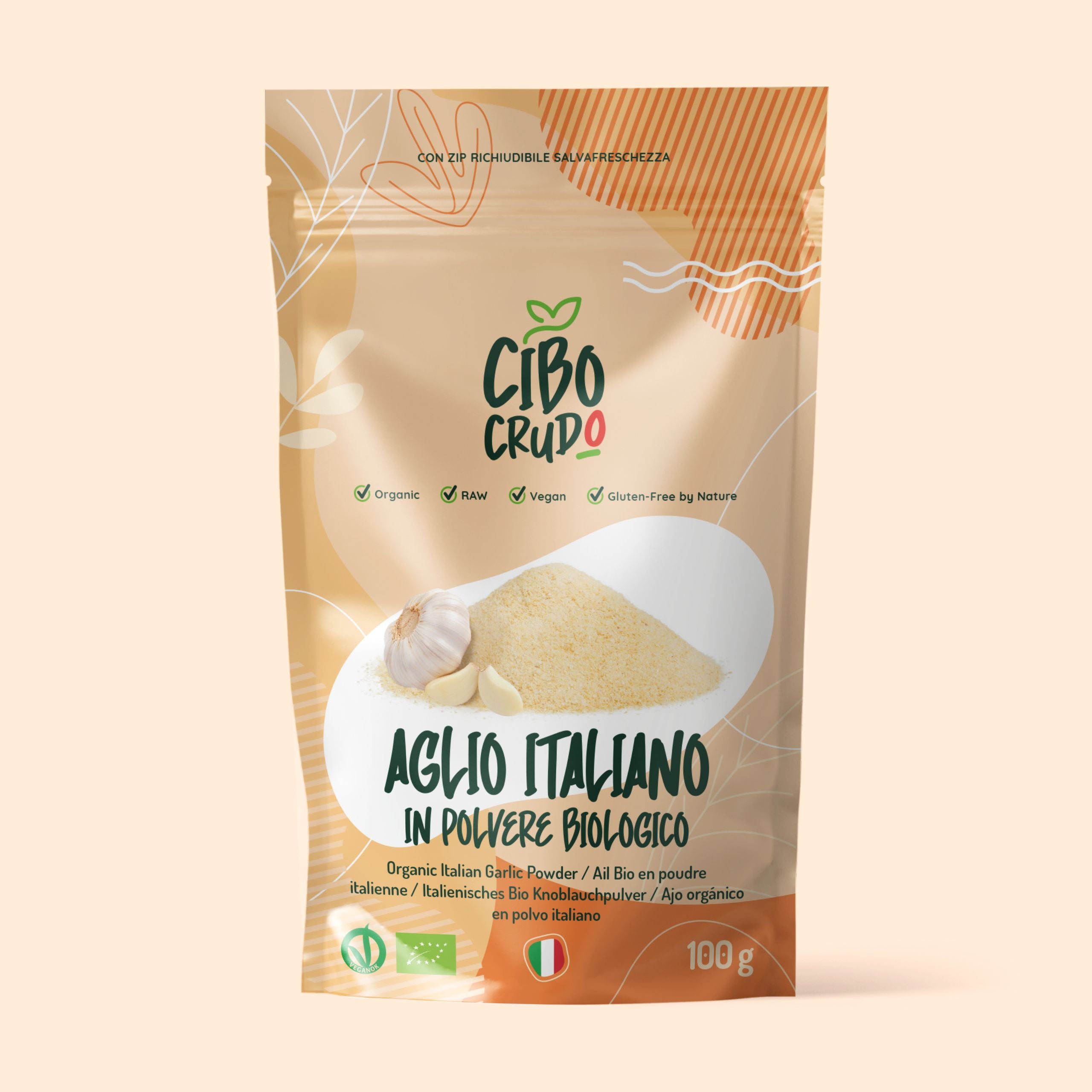 Aglio In Polvere Essiccato Al Sole Crudo Bio 1