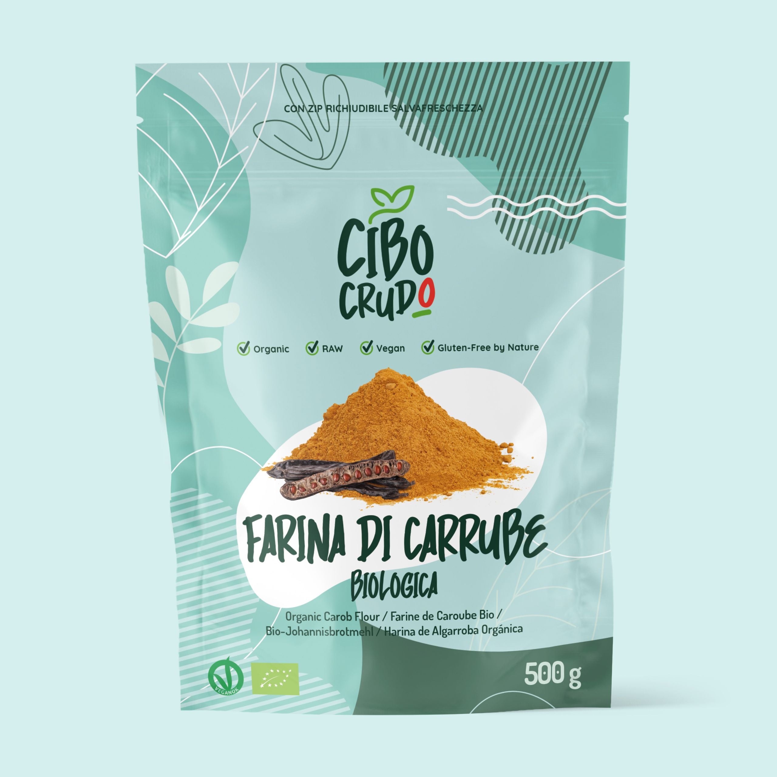 Farina Di Carrube Cruda Bio 1