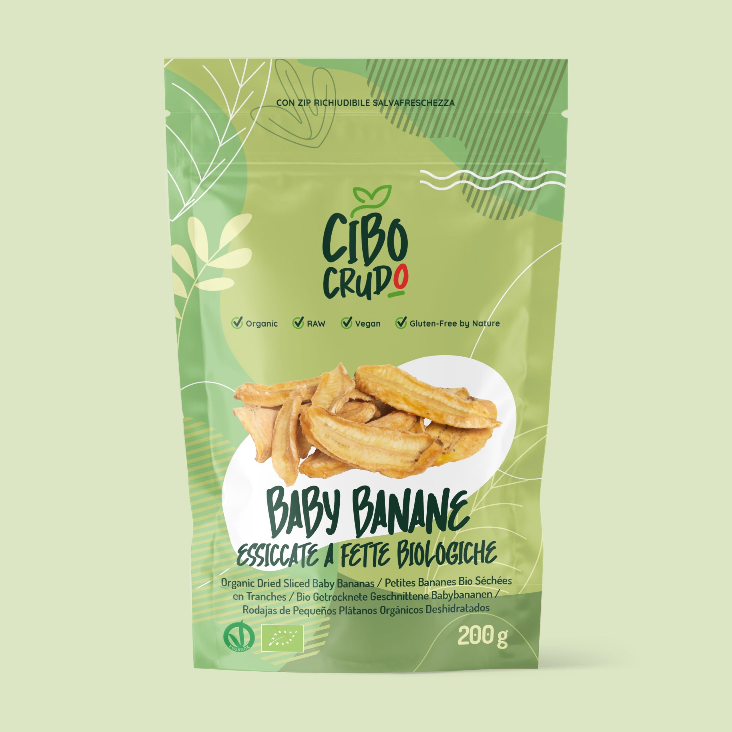 Baby Banane Essiccate Crude A Fette 1