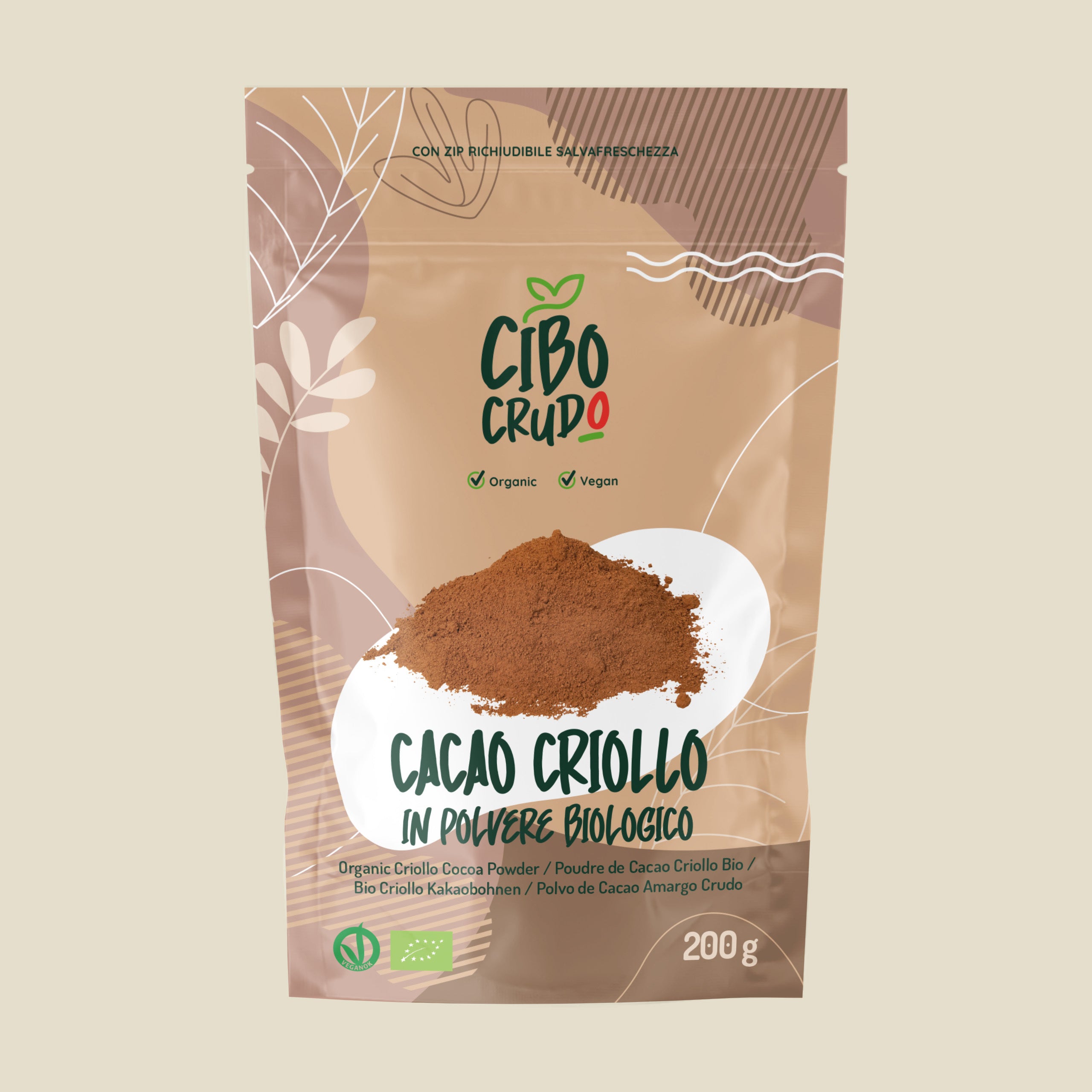 Cacao in Polvere Criollo Tostato Bio